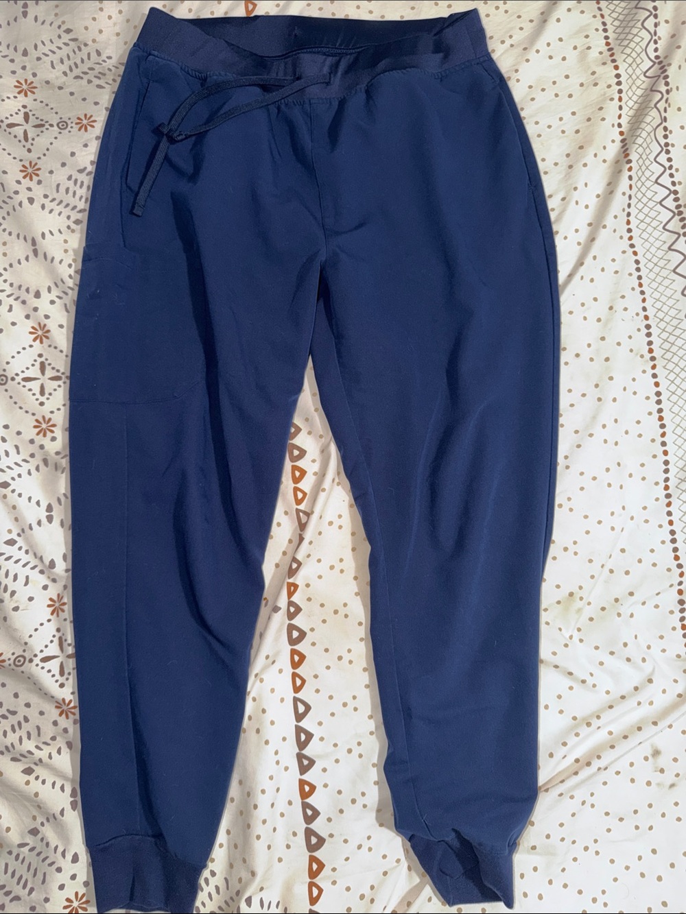 Women’s Navy Blue Scrub Jogger Pants - Professional Lightweight Set - Picture 5 of 8